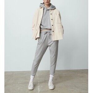 ZARA Corduroy Overshirt Oversized Button Down Shirt Jacket Cream Small Minimal